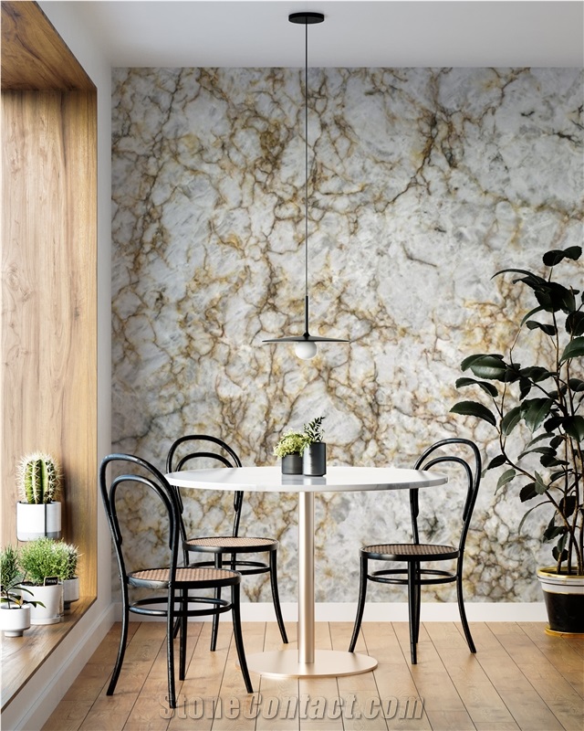 Iceberg Gold Quartzite Slabs