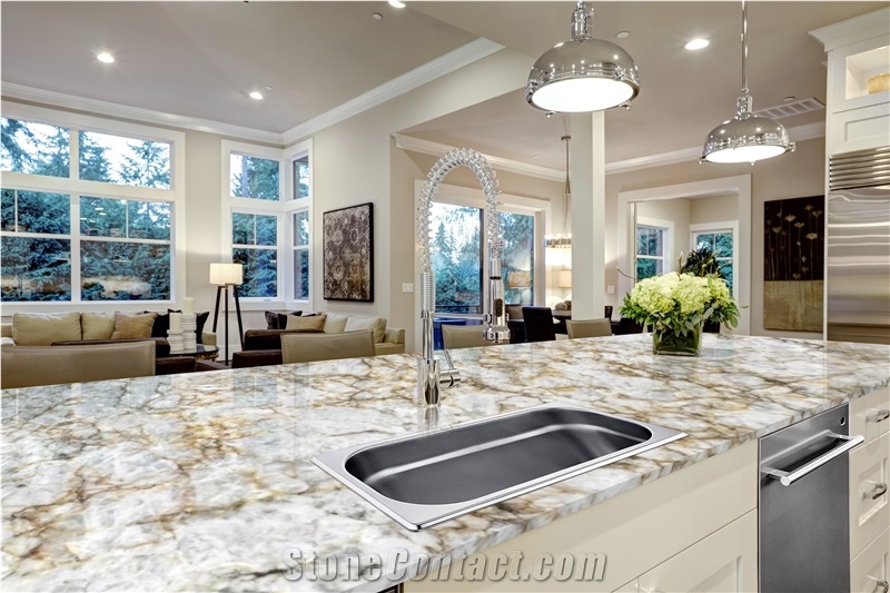 Iceberg Gold Quartzite Slabs