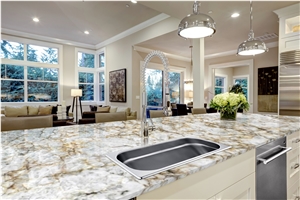 Iceberg Gold Quartzite Slabs