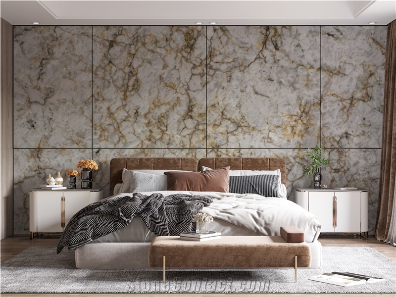 Iceberg Gold Quartzite Slabs