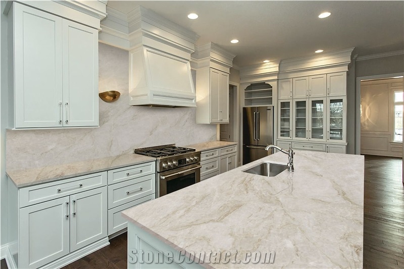Perla Venata Quartzite Slabs
