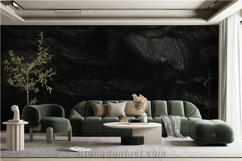 Scandalous Black Quartzite Slabs, Scandalous Quartzite Tiles