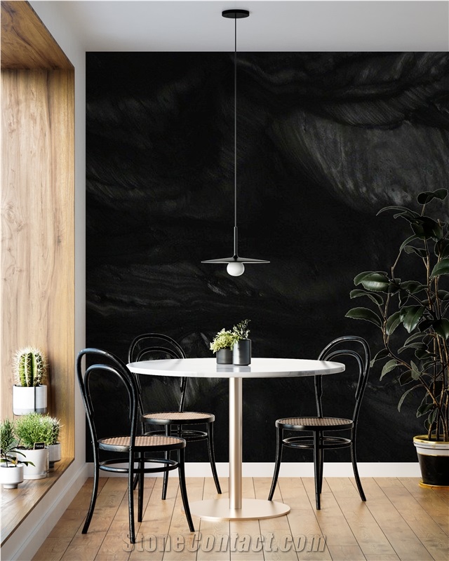 Scandalous Black Quartzite Slabs, Scandalous Quartzite Tiles