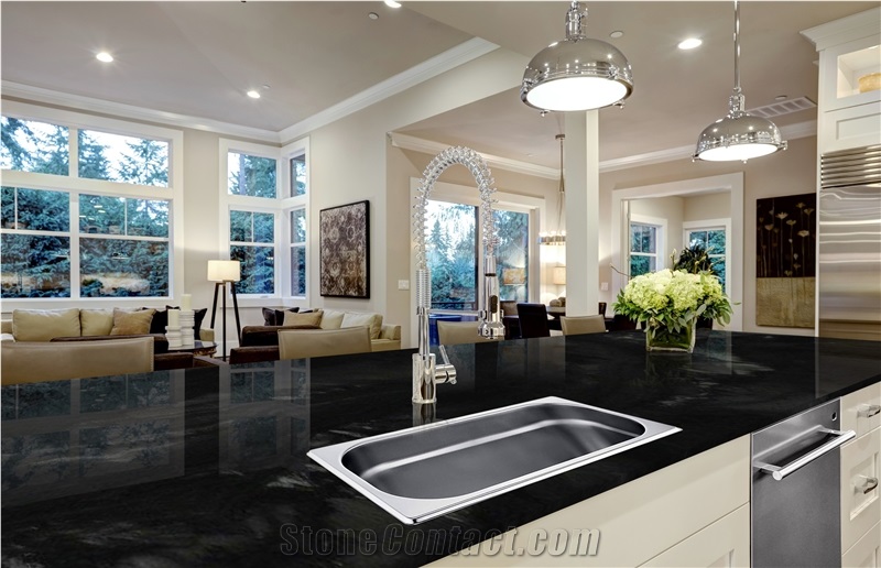 Scandalous Black Quartzite Slabs, Scandalous Quartzite Tiles