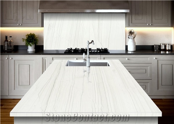 White Lux Quartzite Slabs