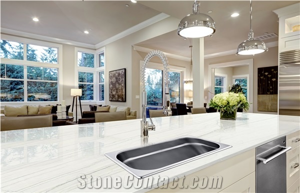 White Lux Quartzite Slabs
