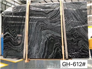 Ancient Wood Grain Marble Black Wooden Vein Slab Tile