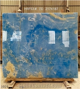 Argentina Azur Onice Vein Blue Onyx