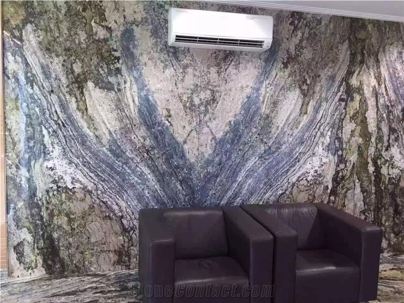 Azurite Blue Granite Slab Tile In China Stone Market
