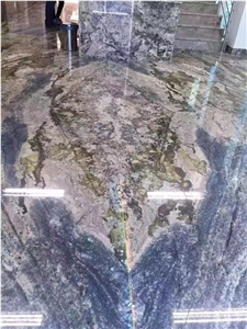 Azurite Blue Granite Slab Tile In China Stone Market