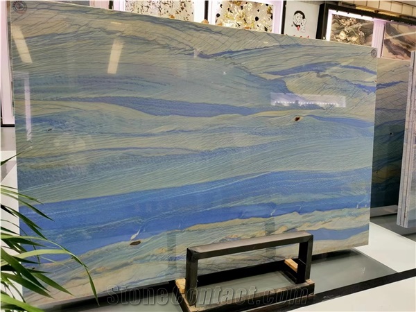 Blue Sky Quartzite Grand Skylight Azul Boquira Macaubas Slab