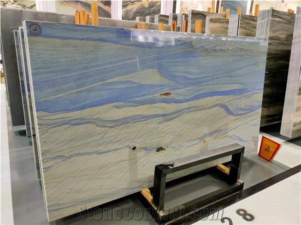 Blue Sky Quartzite Grand Skylight Azul Boquira Macaubas Slab