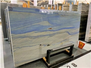 Blue Sky Quartzite Grand Skylight Azul Boquira Macaubas Slab