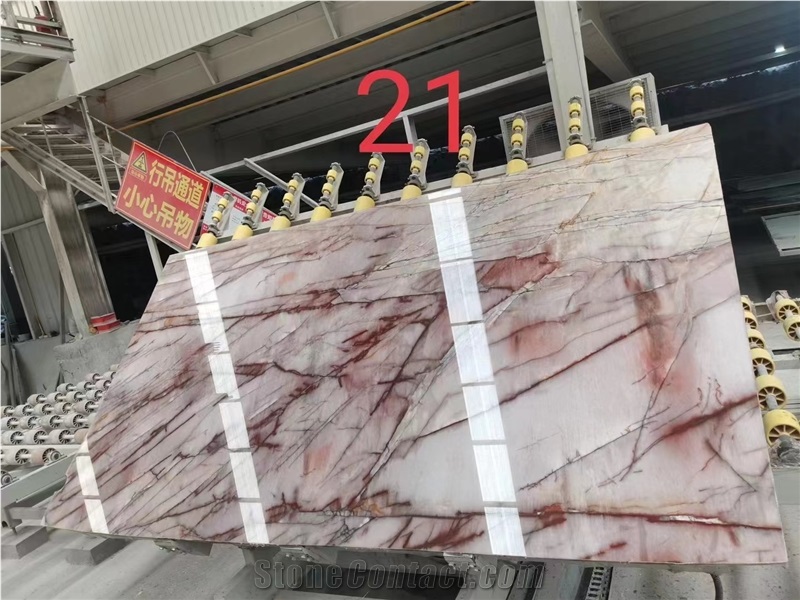 Bordeaux Color Cristallo Juliet Quartzite Slabs