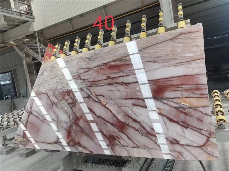 Bordeaux Color Cristallo Juliet Quartzite Slabs
