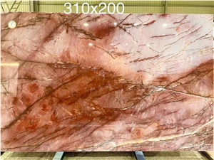 Bordeaux Juliet Crystal Quartzite Slab In China Stone Market