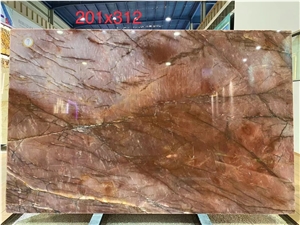 Bordeaux-Rose Juliet Crystal Quartzite Slabs
