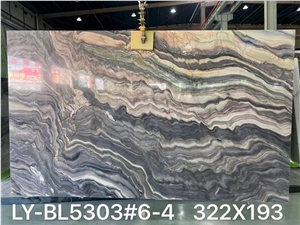 Brazil Fusion Quartzite Silk Road Slab Size 322*189*2.0 CM