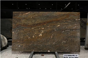 Brazil Gold Silk Quartzite Slab Tile In China Stone Market