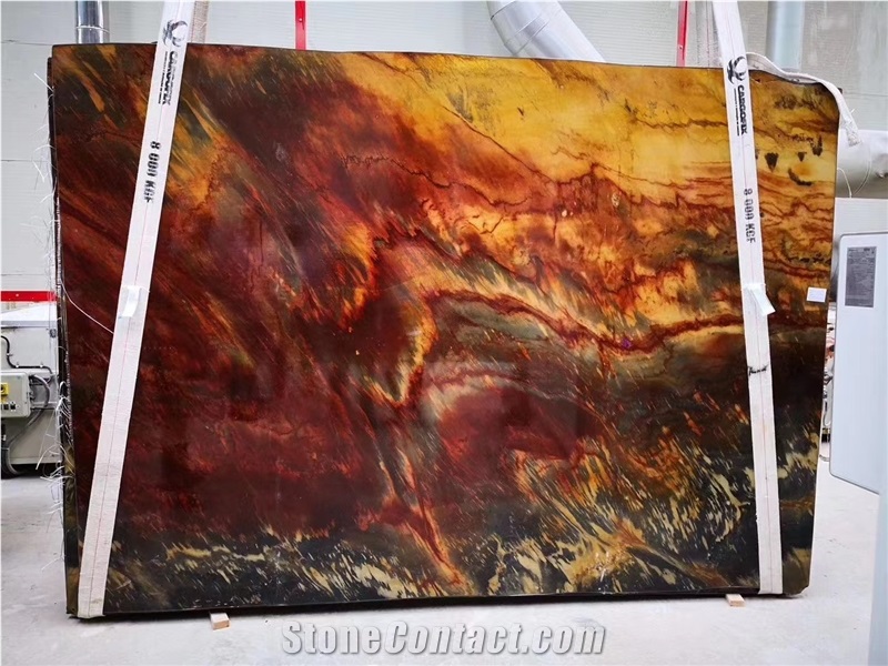 Brazil Macaubas Illusion Quartzite Fire Phoenix Slab Tile