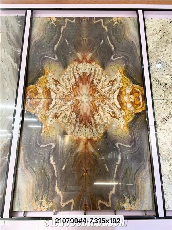Brazil Macaubas Illusion Quartzite Fire Phoenix Slab Tile