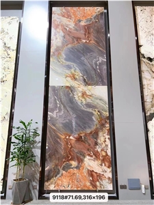 Brazil Macaubas Illusion Quartzite Fire Phoenix Slab Tile