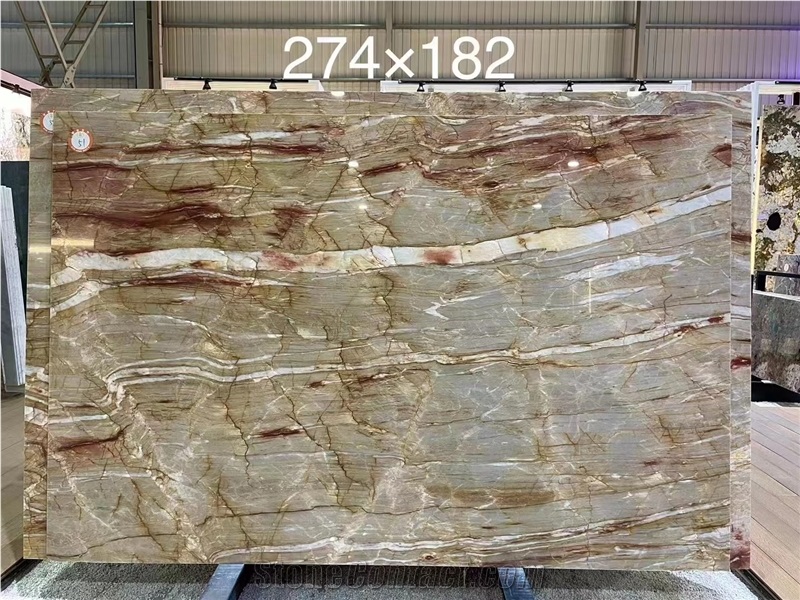 Brazil Nacarado Quartzite Van Gogh Crema Onicciato Aurora