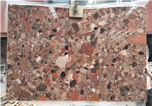 Brazil Palladio Granite Marinace Red Rain Pebble Rosso Slabs