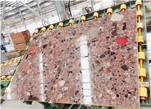 Brazil Palladio Granite Marinace Red Rain Pebble Rosso Slabs