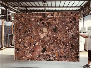Brazil Palladio Light  Dark Granite Rosso Marinace Red Slabs