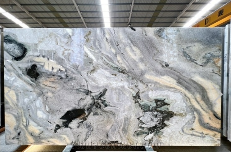 Brazil Thunder Cloud Marble Slab Tile In China Stone Market