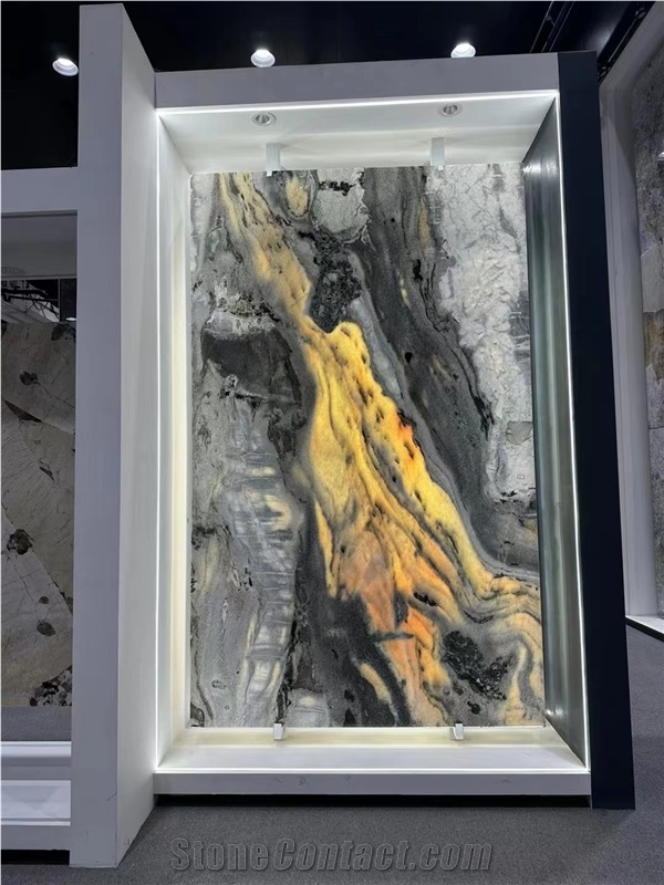 Brazil Thunder Cloud Marble Slab Tile In China Stone Market