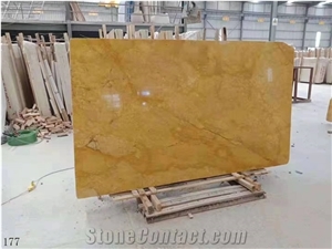 China Henan Gold Marble Big Size Slabs For Interior Design