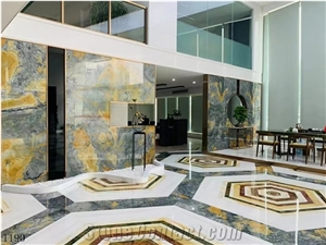 Gold Blue Jade, Golden Onyx Polished Slabs