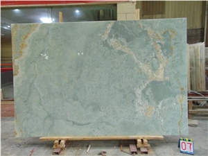Golden Blue Onyx Onice Azzurro Persian Blue Onyx Slab Tile