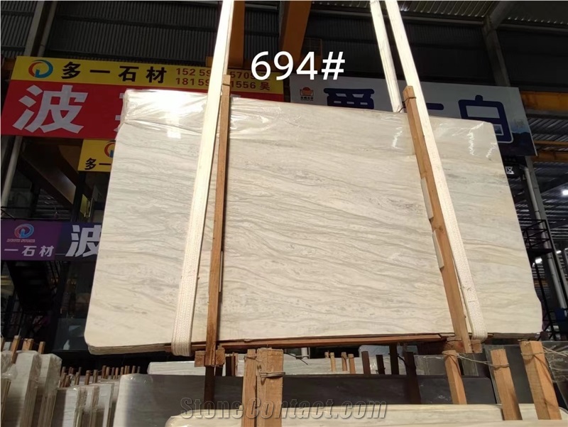 Greece Striato Argento Marble Striped Lefkon Veria Vein Slab