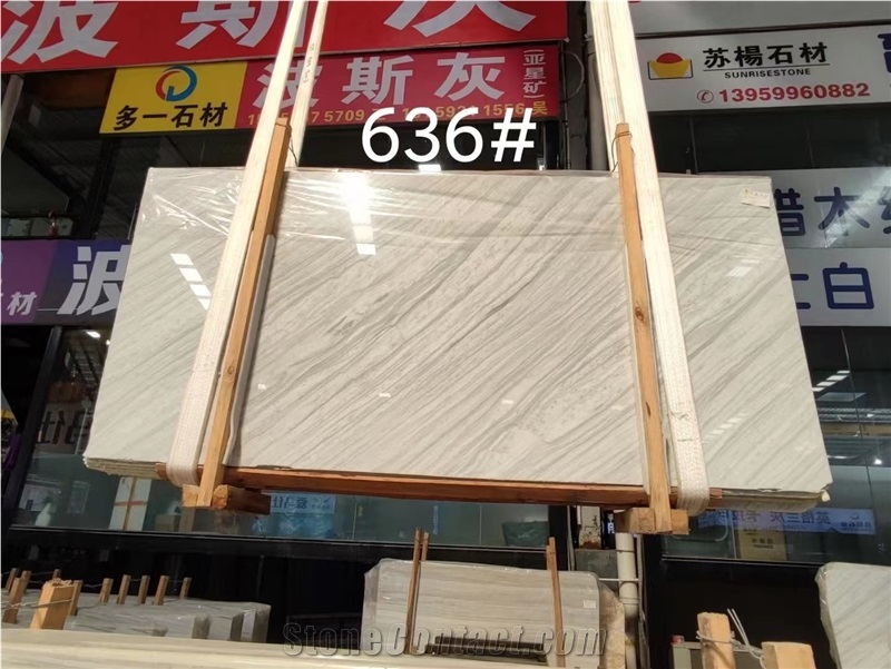 Greece Striato Argento Marble Striped Lefkon Veria Vein Slab