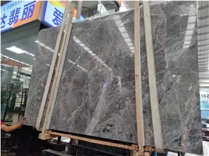 Hermes Gray Marble Grey Ash Slab Tile