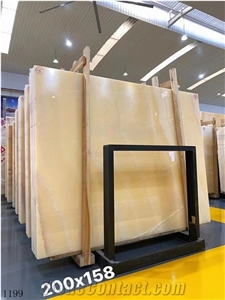 Iran Peachy Onyx  Slab Wall Tile Dark