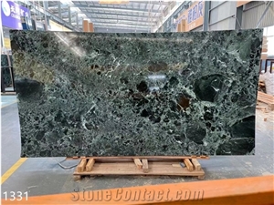 Italy Prada Green Marble Big Slabs Polished For Interior Use
