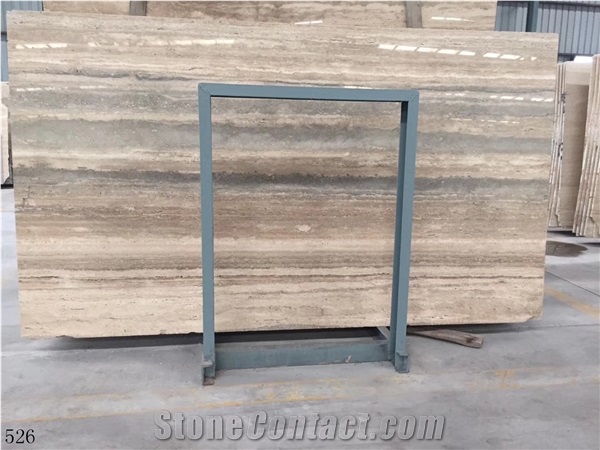 Italy Travertino Romano Silver Fosse Roman Travertine Slab