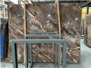 Louis Red Marble Black Agate Slab Tile