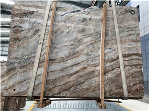 Louis Red Marble Black Agate Slab Tile