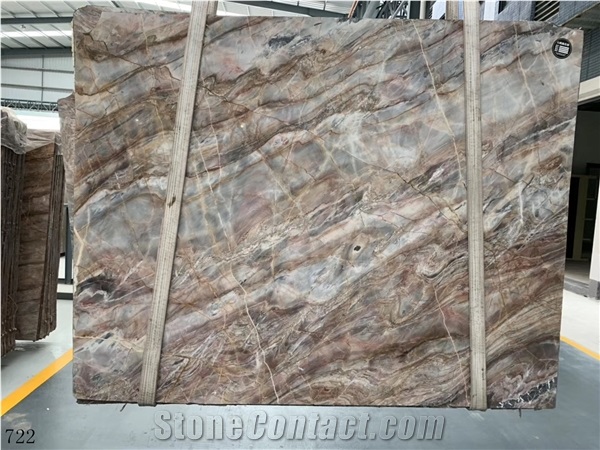 Louis Red Marble Black Agate Slab Tile