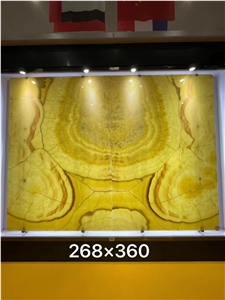 Orange Onyx Slabs For Wall Cladding