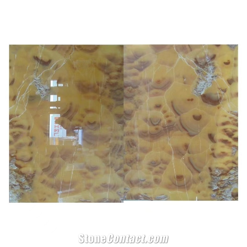 Orange Onyx Slabs For Wall Cladding