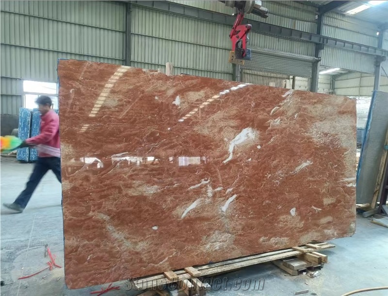 Orange Peel Red Tea Rosa Classical Marble Bulacan Slab