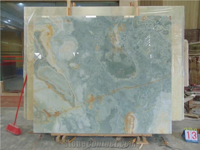 Persian Golden Blue Onyx Gold Blue Oniks Onice Azzurro
