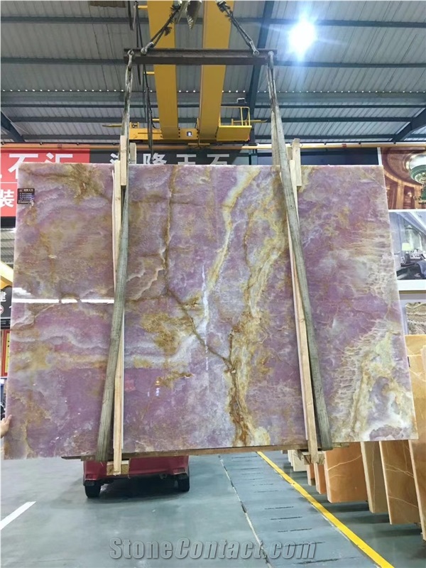 Persian Iran Purple Onyx Onyx Slab In China Stone Market