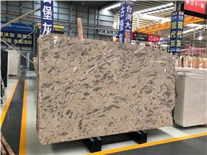 Philippines Apollo Gold Jin Mocca Grey Tiger Slab Wall Tile